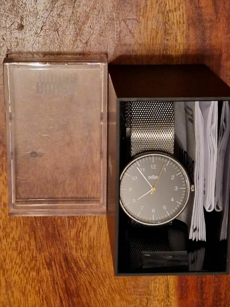 NEW Braun StainlessSteel Gents Watch BN0021BKSLMHG - Image 2