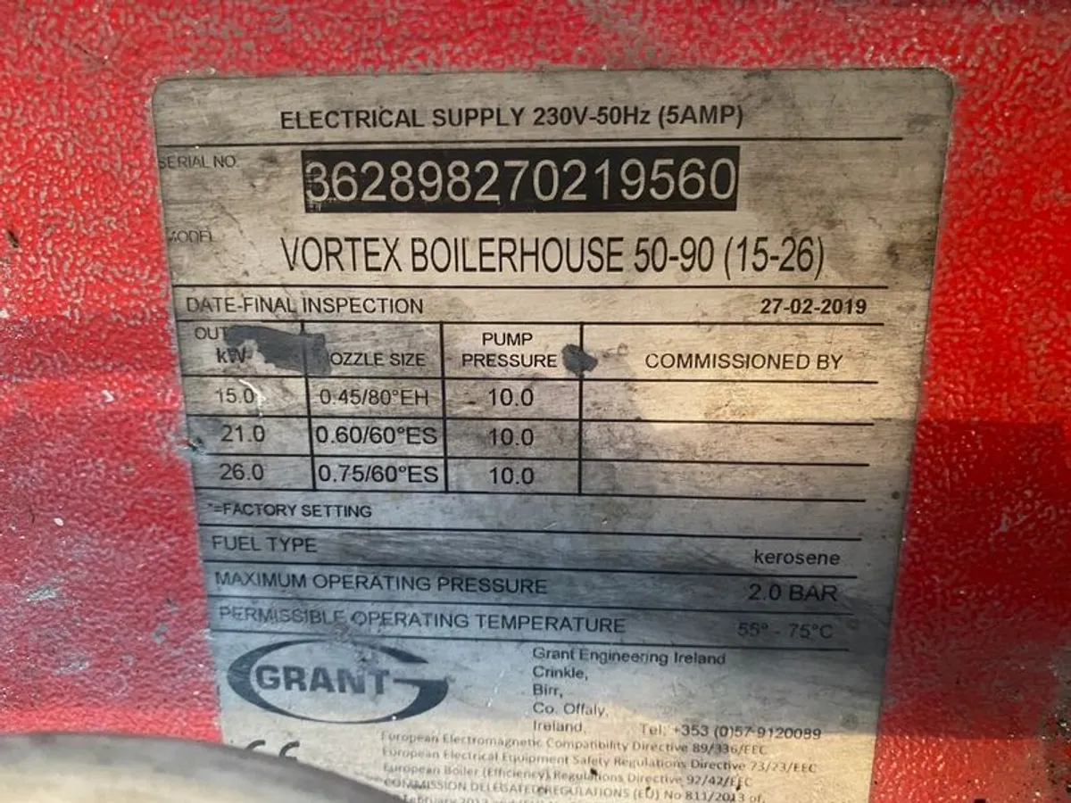 Grant Vortex Condensing Oil Boiler - Image 2