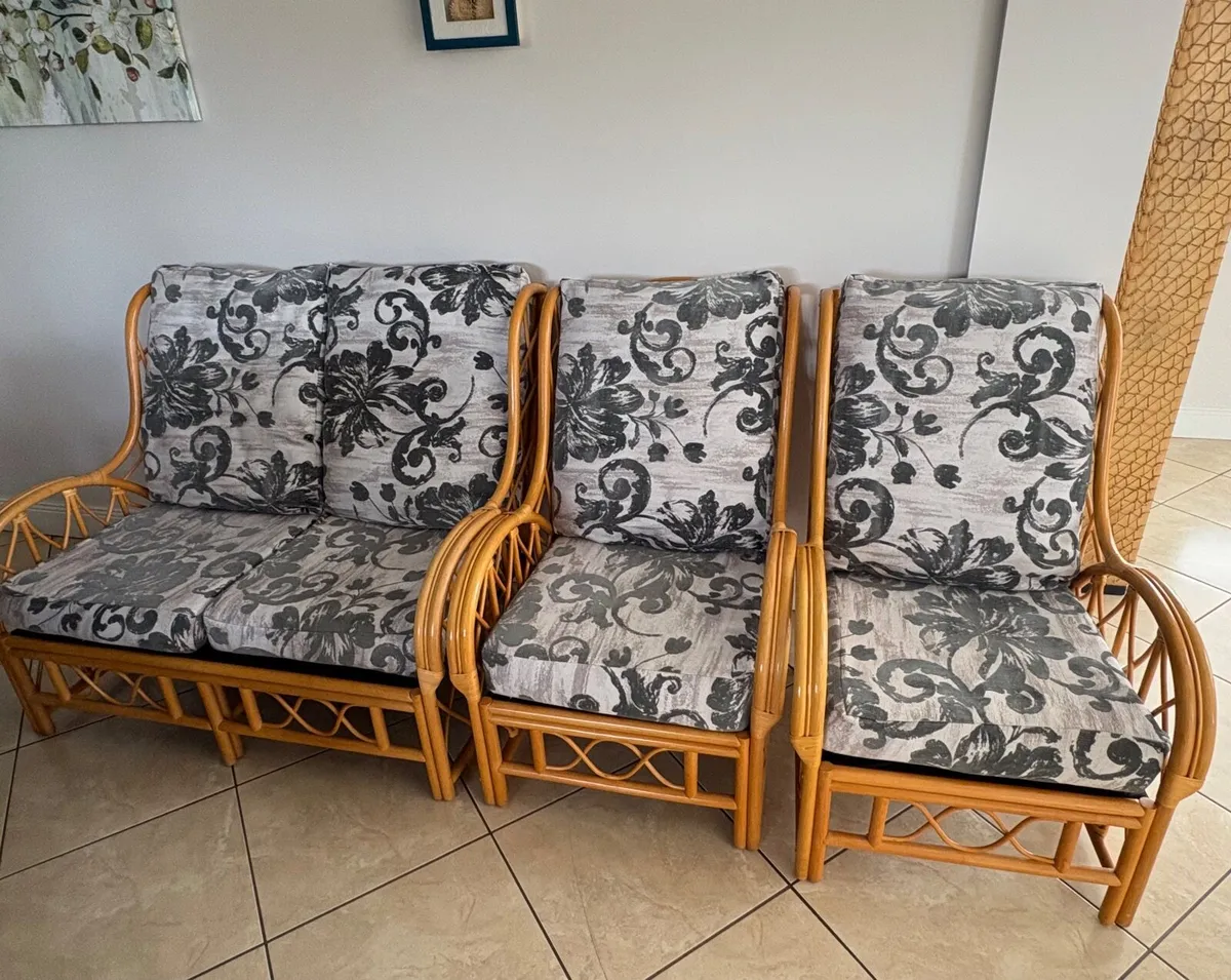 Indoor Rattan Four Piece Furniture Set - Image 3