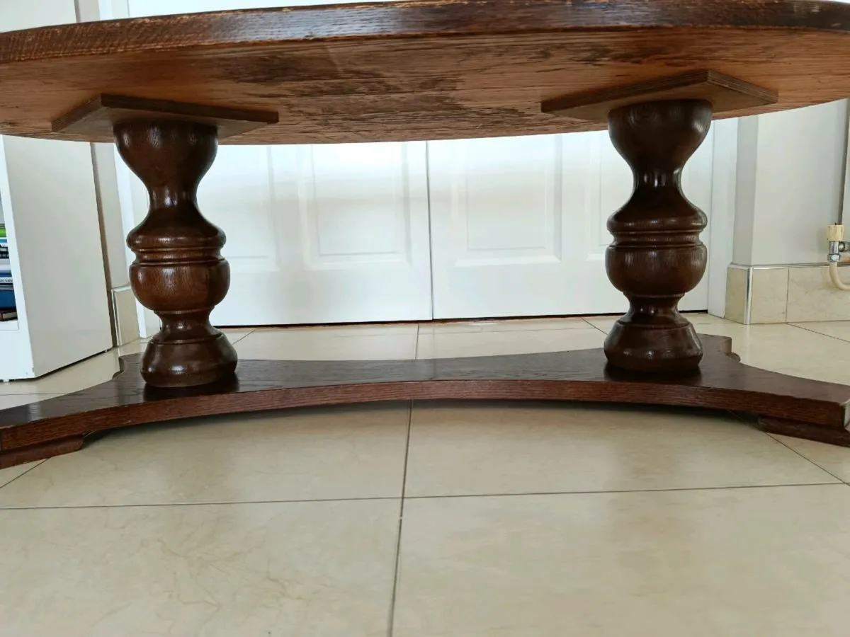 Solid Oak coffee table - Image 3