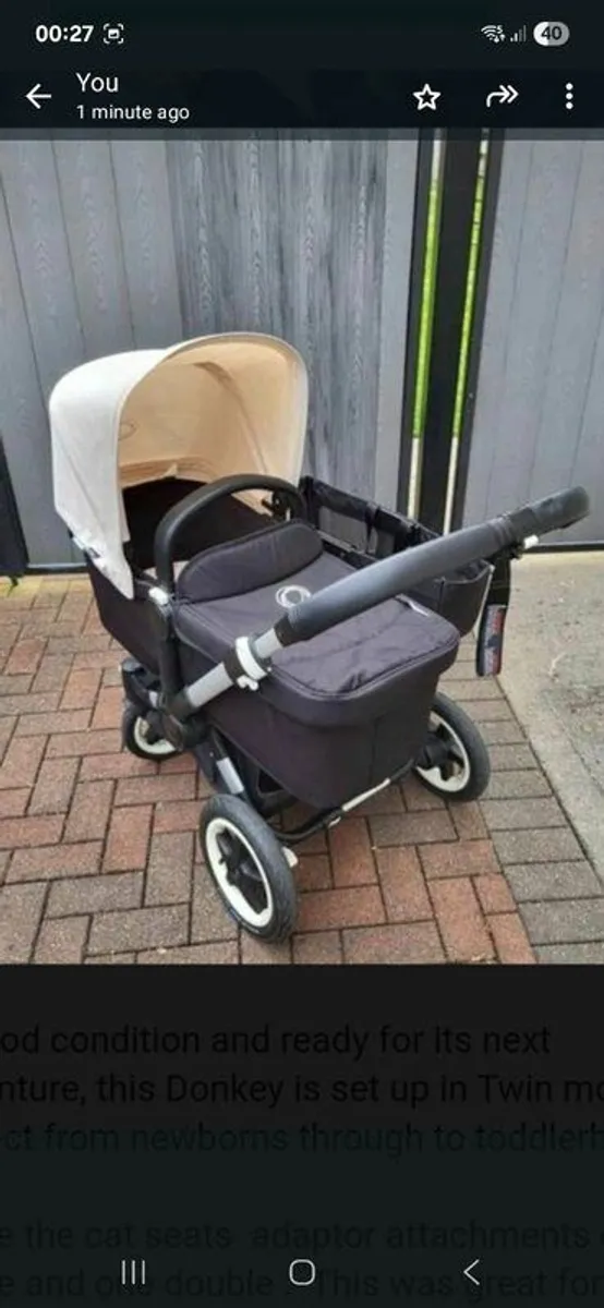 Double Buggy, bugaboo Donkey - Image 3