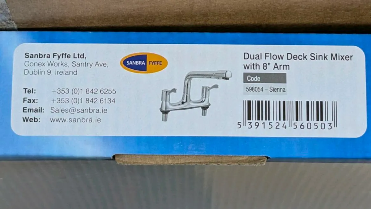 Dual Flow Deck Sink Mixer - Image 1