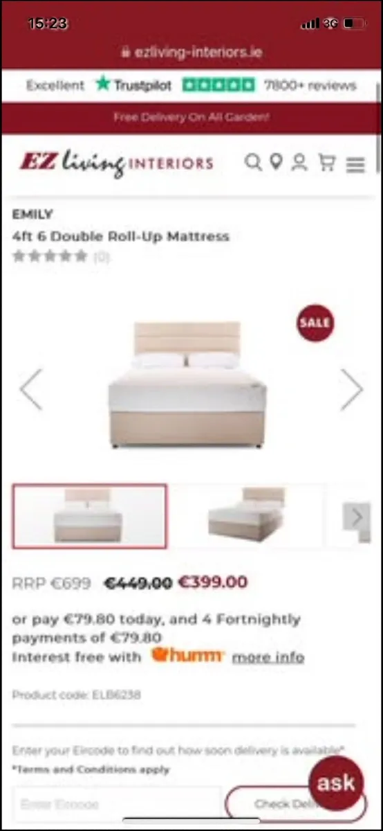 Mattress - 4ft 6 Double