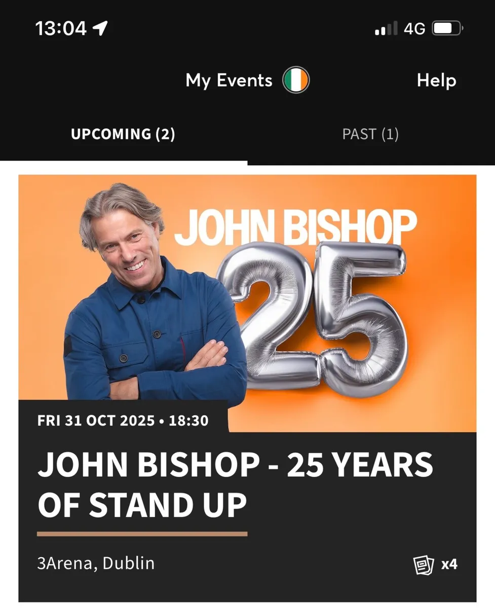 John Bishop Tickets - 31st October