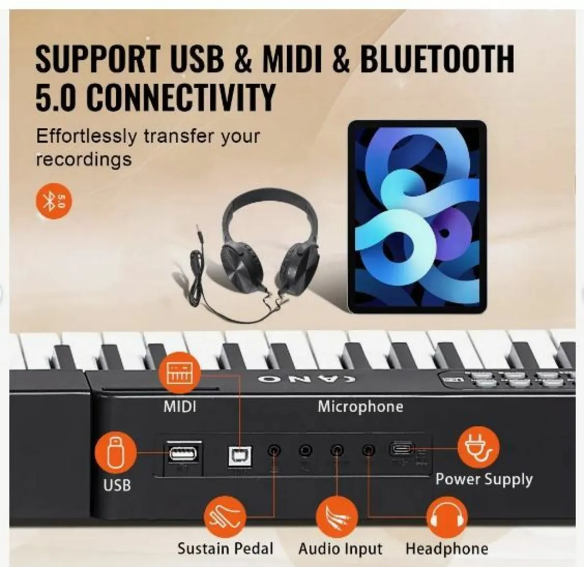 88 Key Digital Piano Keyboard - Image 3