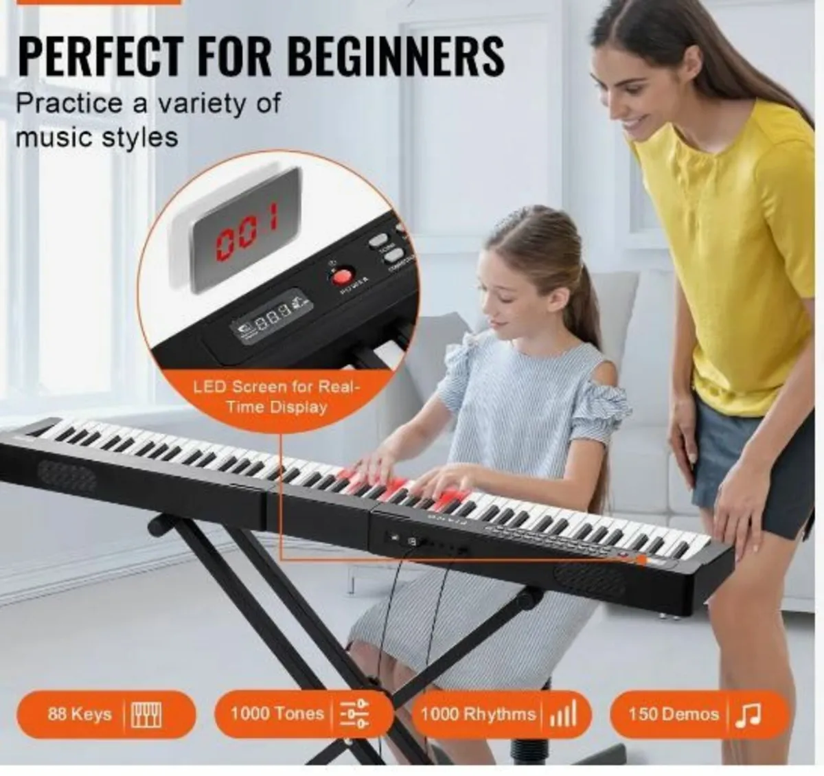 88 Key Digital Piano Keyboard - Image 4