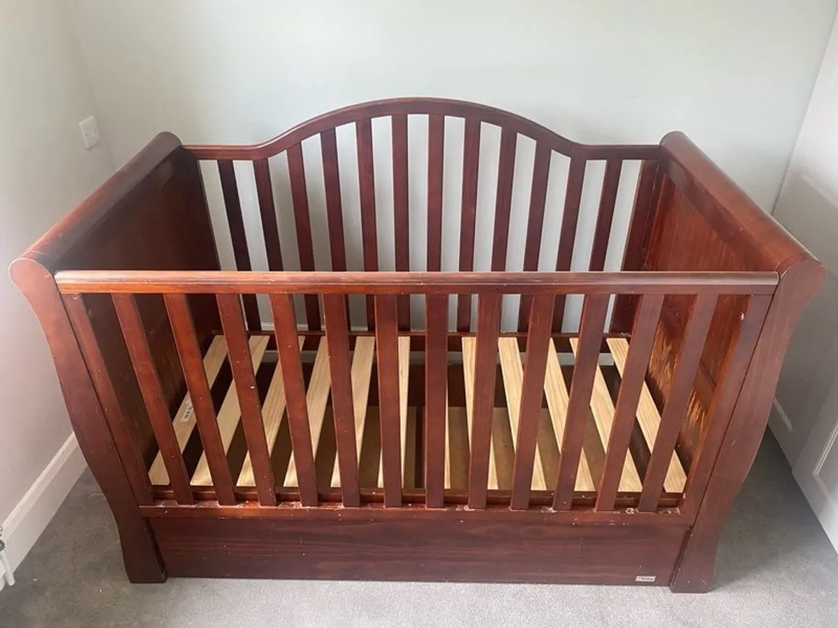 BR Baby Oslo Sleigh Cot Bed - Image 1