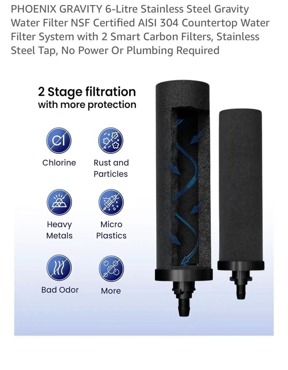 PHOENIX GRAVITY 6-Litre Water Filter - Image 4