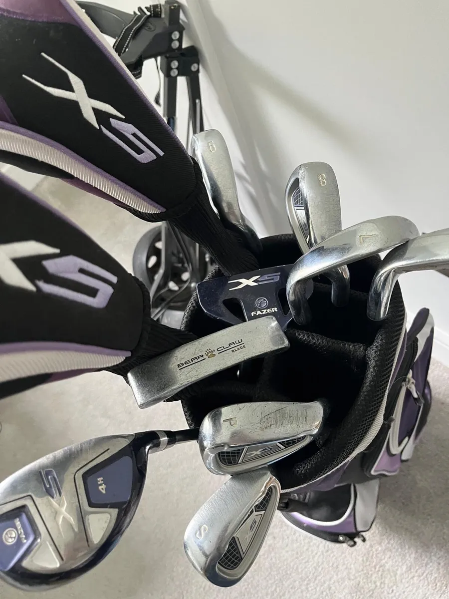 Frazer Golf Clubs and Cart - Image 2