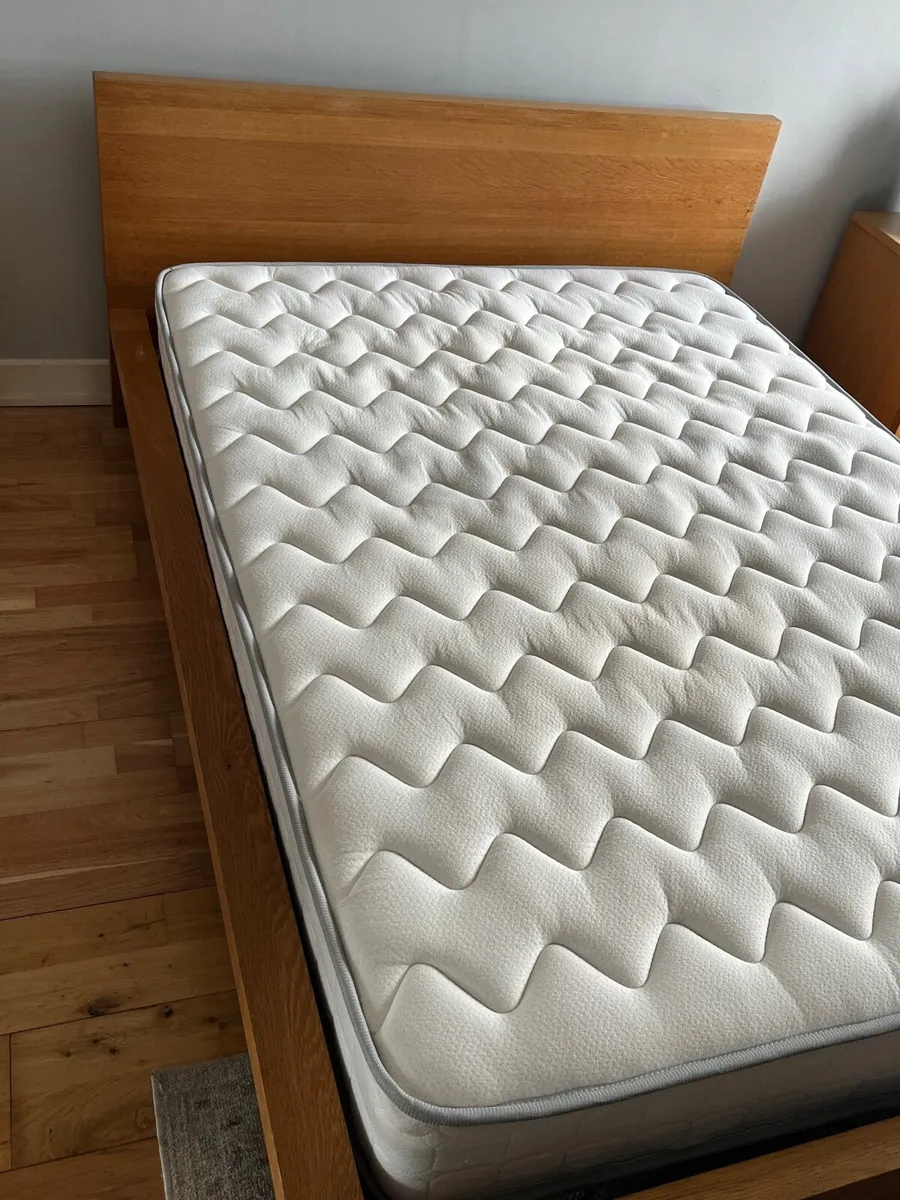 Double bed frame with mattress - Image 2
