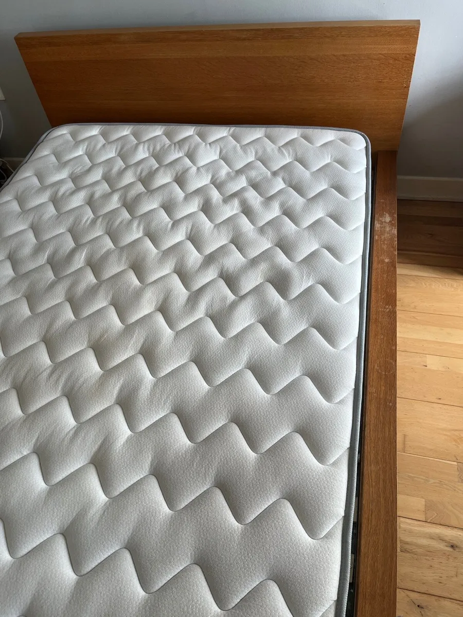 Double bed frame with mattress - Image 3