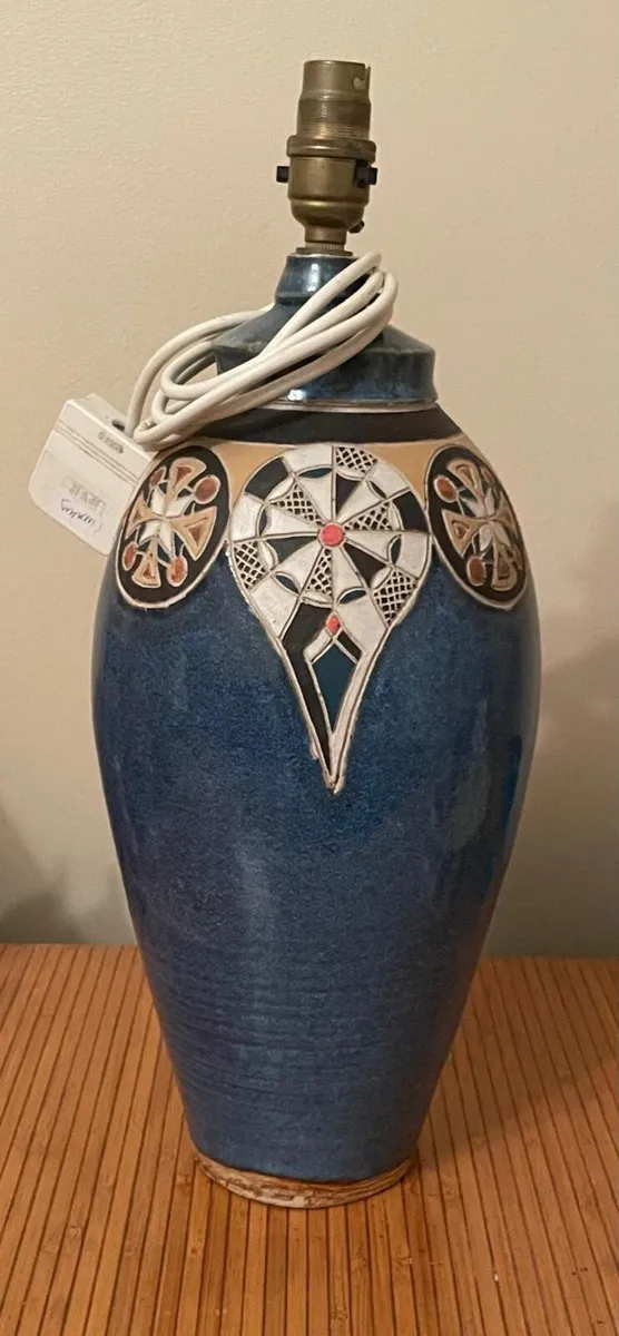 Blue Ceramic Lamp