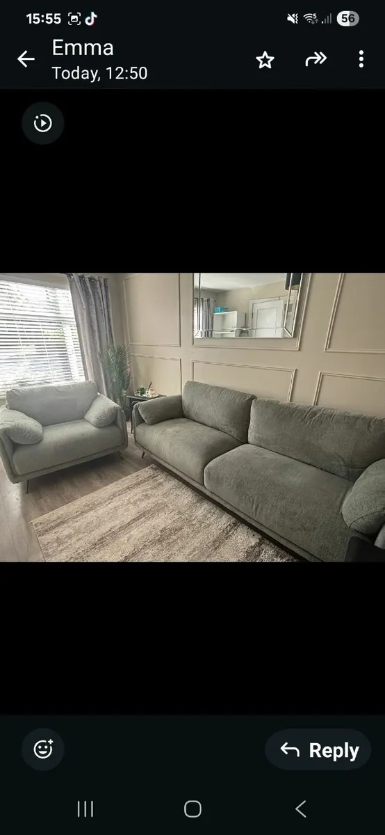 3 seater sofa and Armchair - Image 1