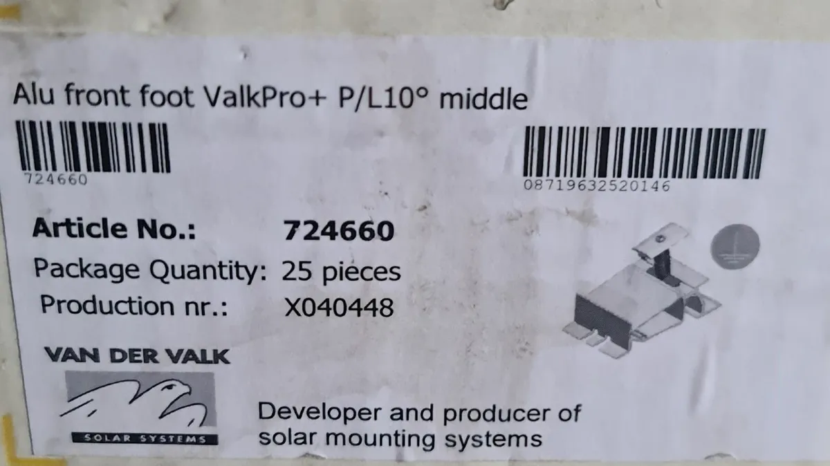 Aluminium Front Foot P/L10° Middle - Image 2
