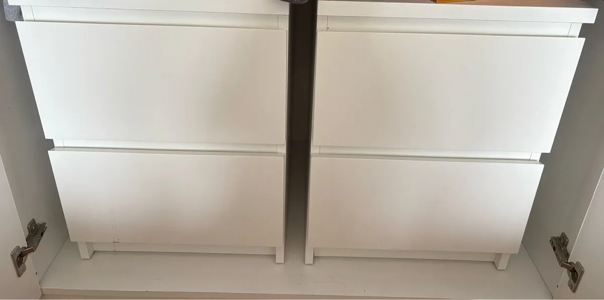 IKEA malm bedside drawers - Image 1