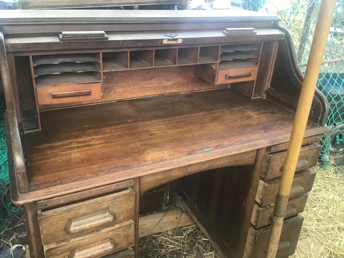 Roll top desk - Image 2