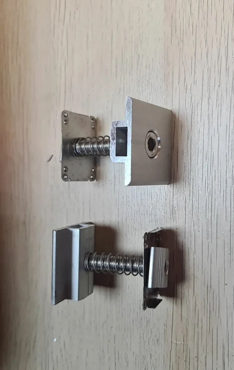 Aluminium Spring-Loaded Solar Panel Mid Clamps - Image 2