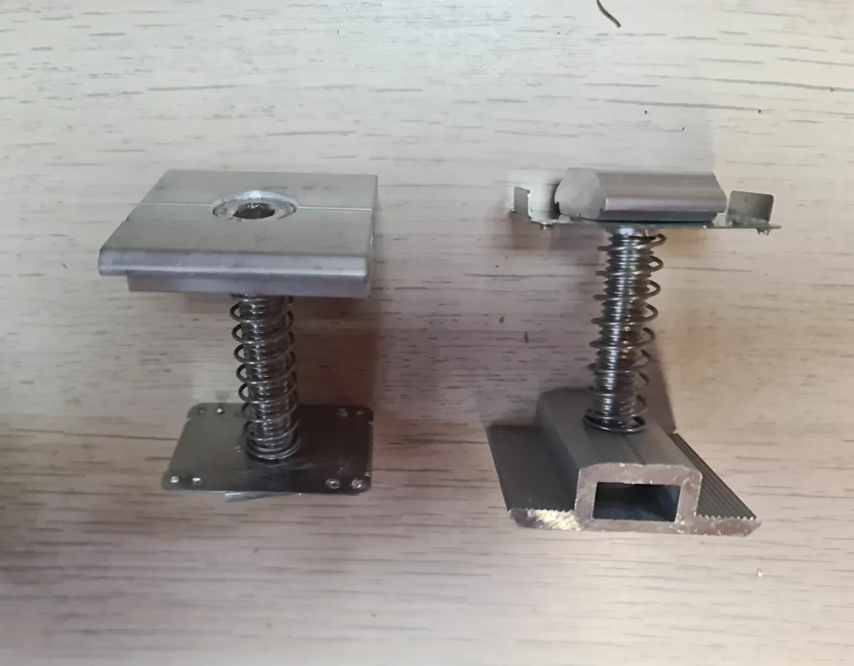Aluminium Spring-Loaded Solar Panel Mid Clamps - Image 4