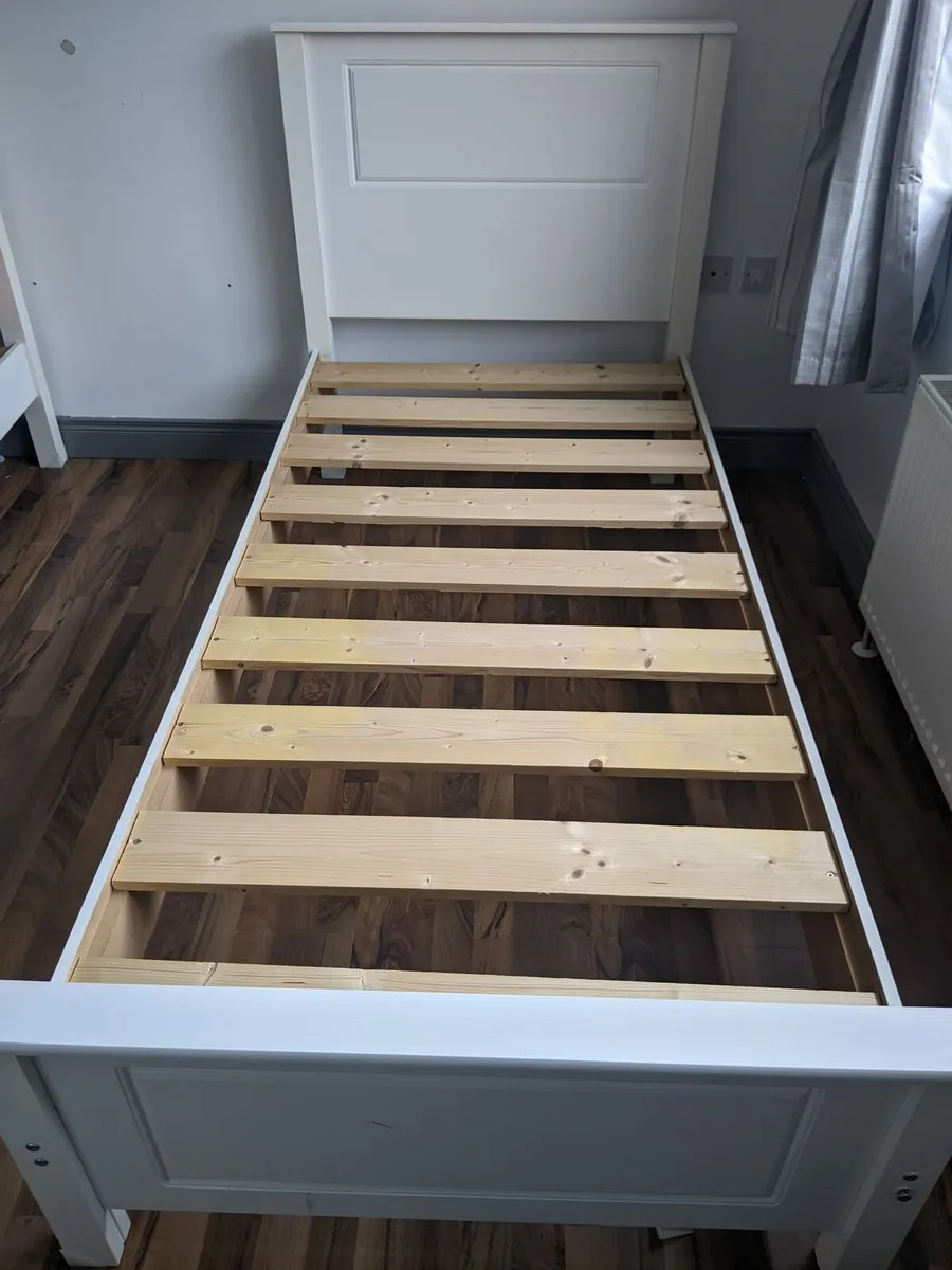 White Single Bed - Image 3