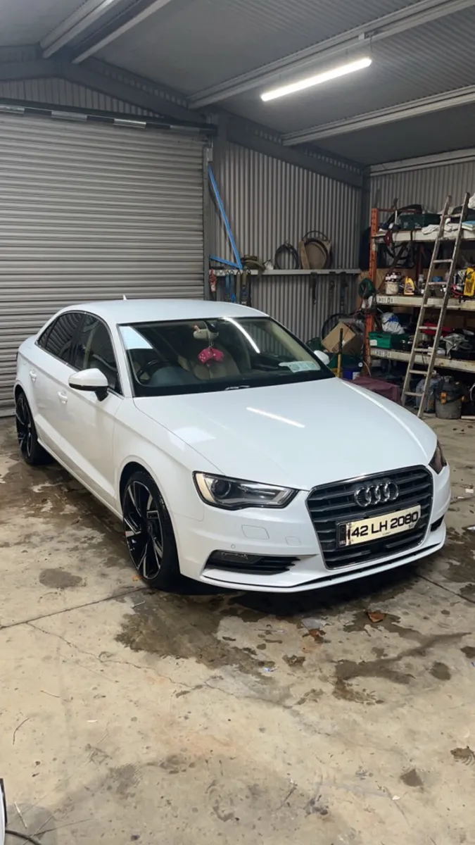 White Audi A3 Saloon - Image 1