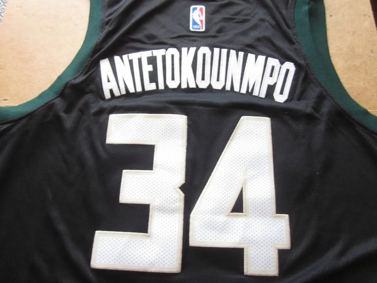 NBA Antetokounmpo BlackJersey Milwaukee Bucks - Image 4