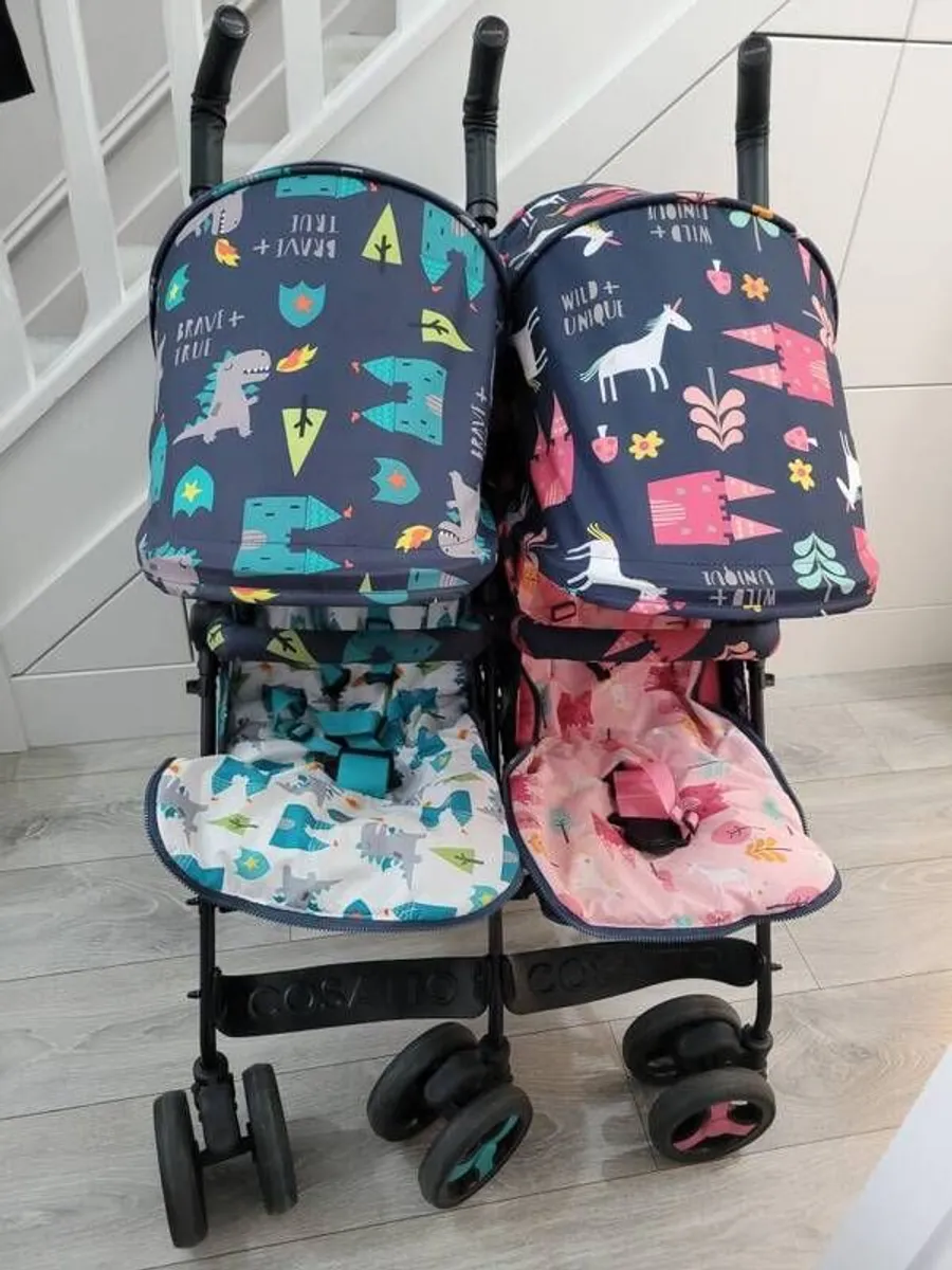 Cosatto Woosh Fairytale twin stroller / double buggy - Image 2