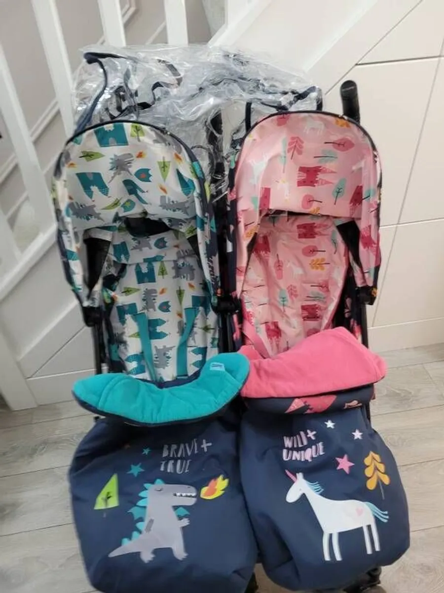 Cosatto Woosh Fairytale twin stroller / double buggy - Image 3