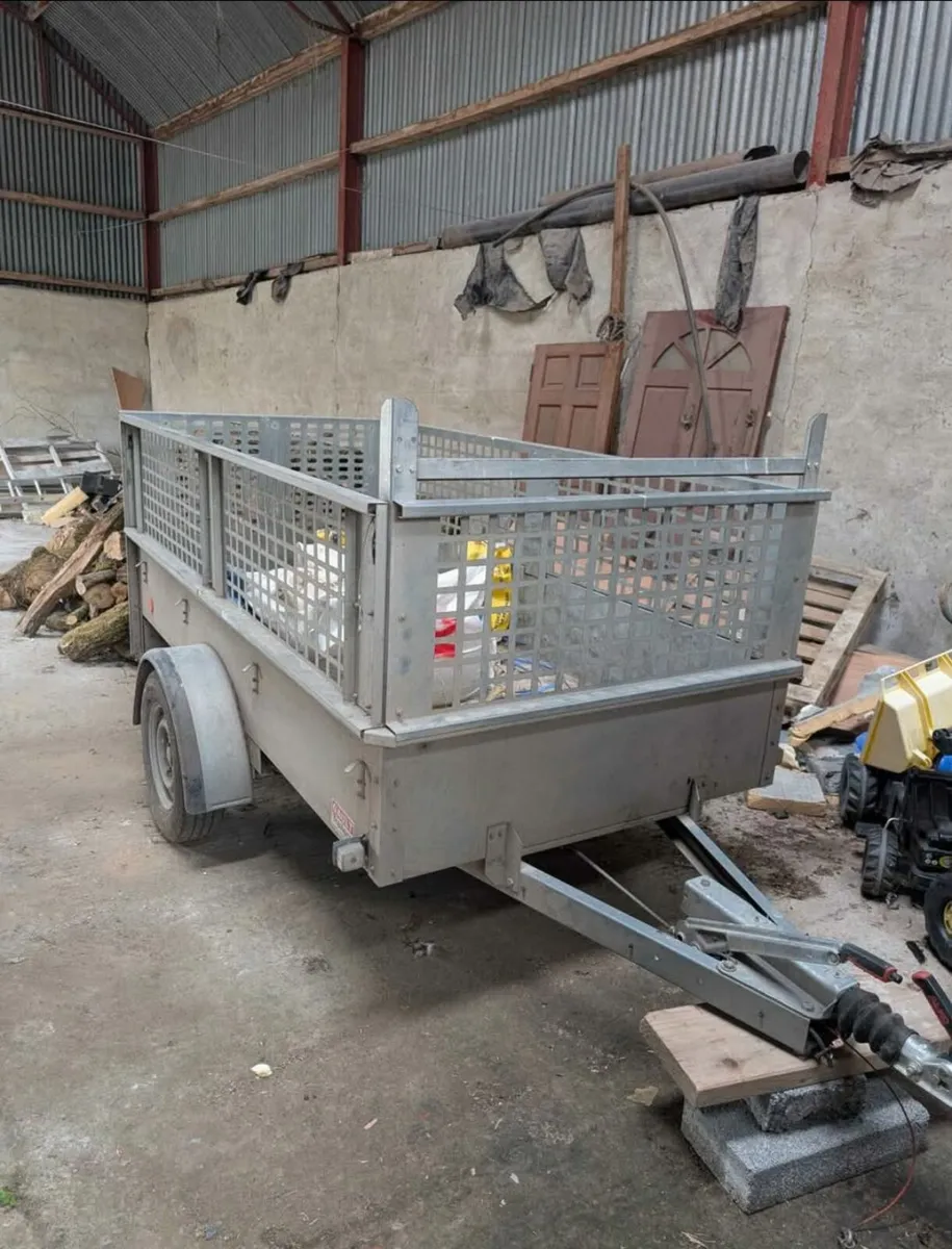 Trailer 8x4 heavy duty axle galvanised 1300kg - Image 1