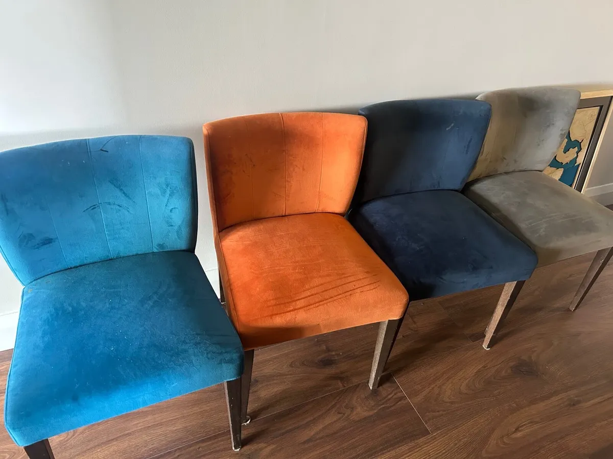 Dining chairs x 8 - Image 1