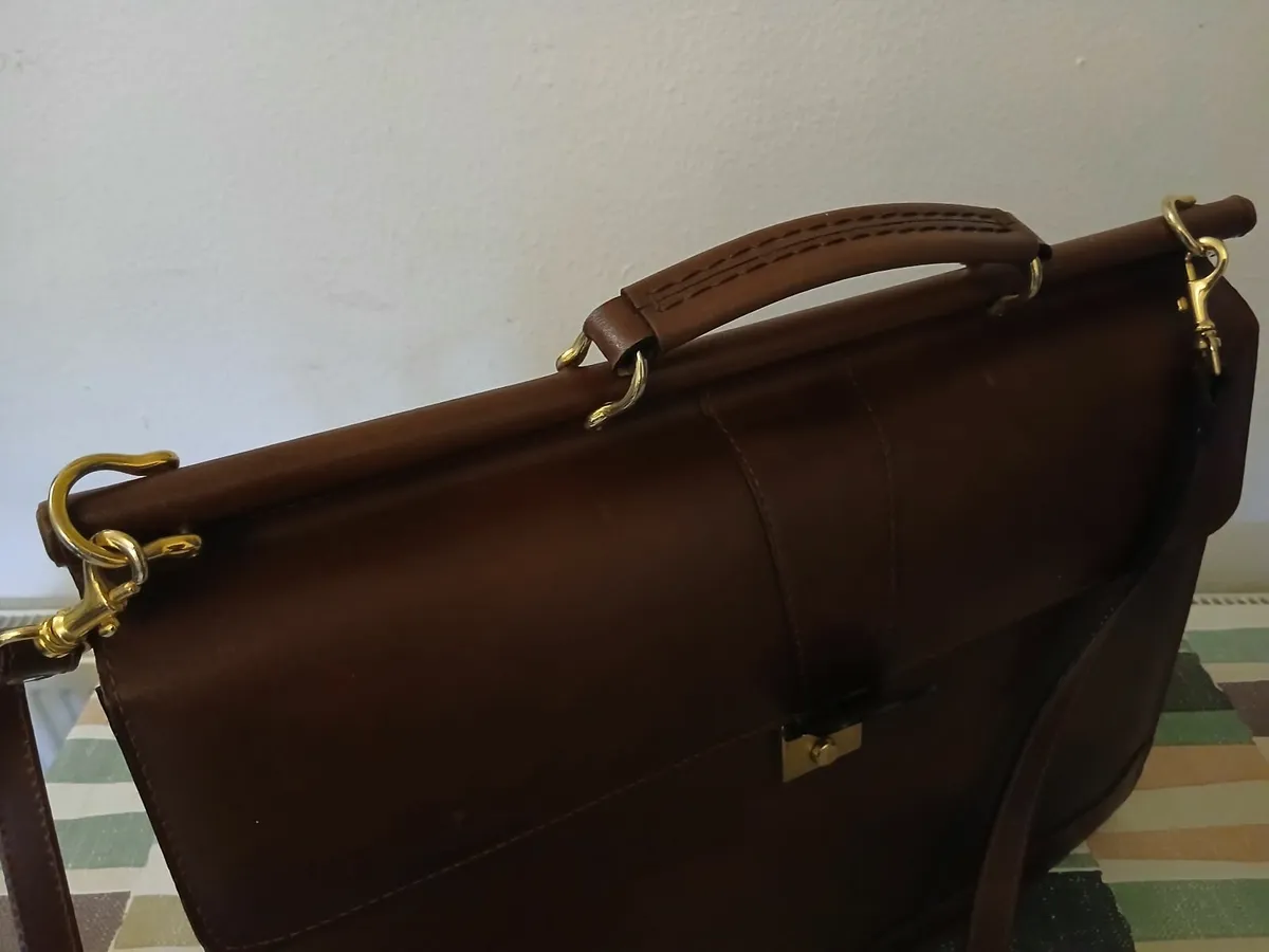 Hand Crafted Custom Leather Briefcase. - Image 4