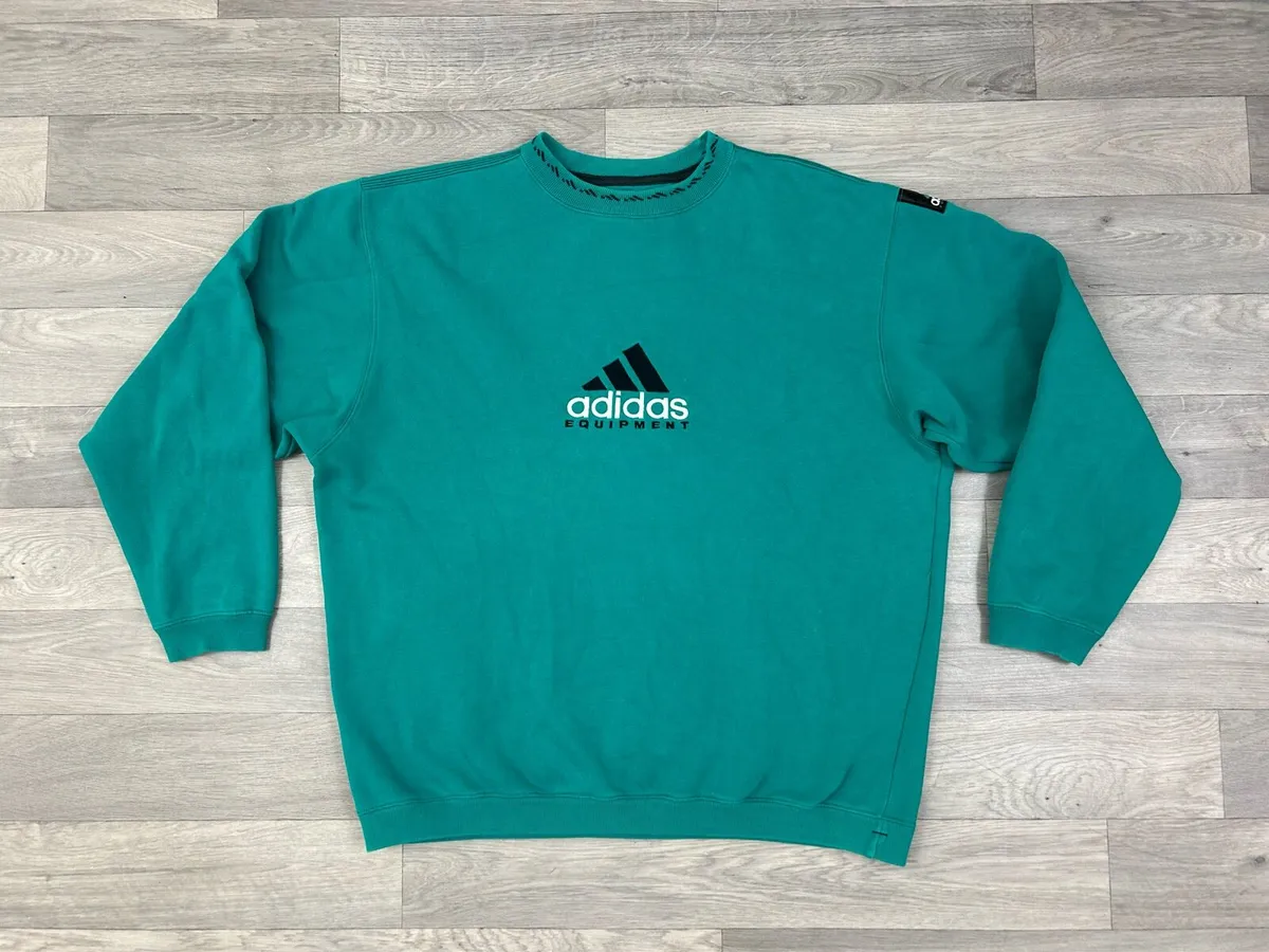 Vintage 90s Adidas Equipment Sweatshirt Mens M - Image 1