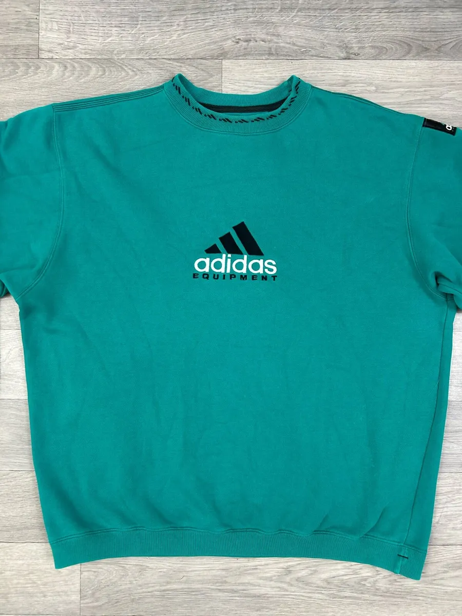 Vintage 90s Adidas Equipment Sweatshirt Mens M - Image 2