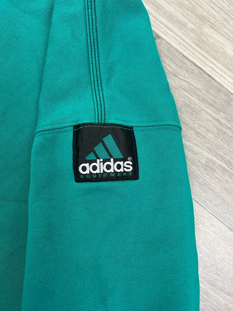 Vintage 90s Adidas Equipment Sweatshirt Mens M - Image 4