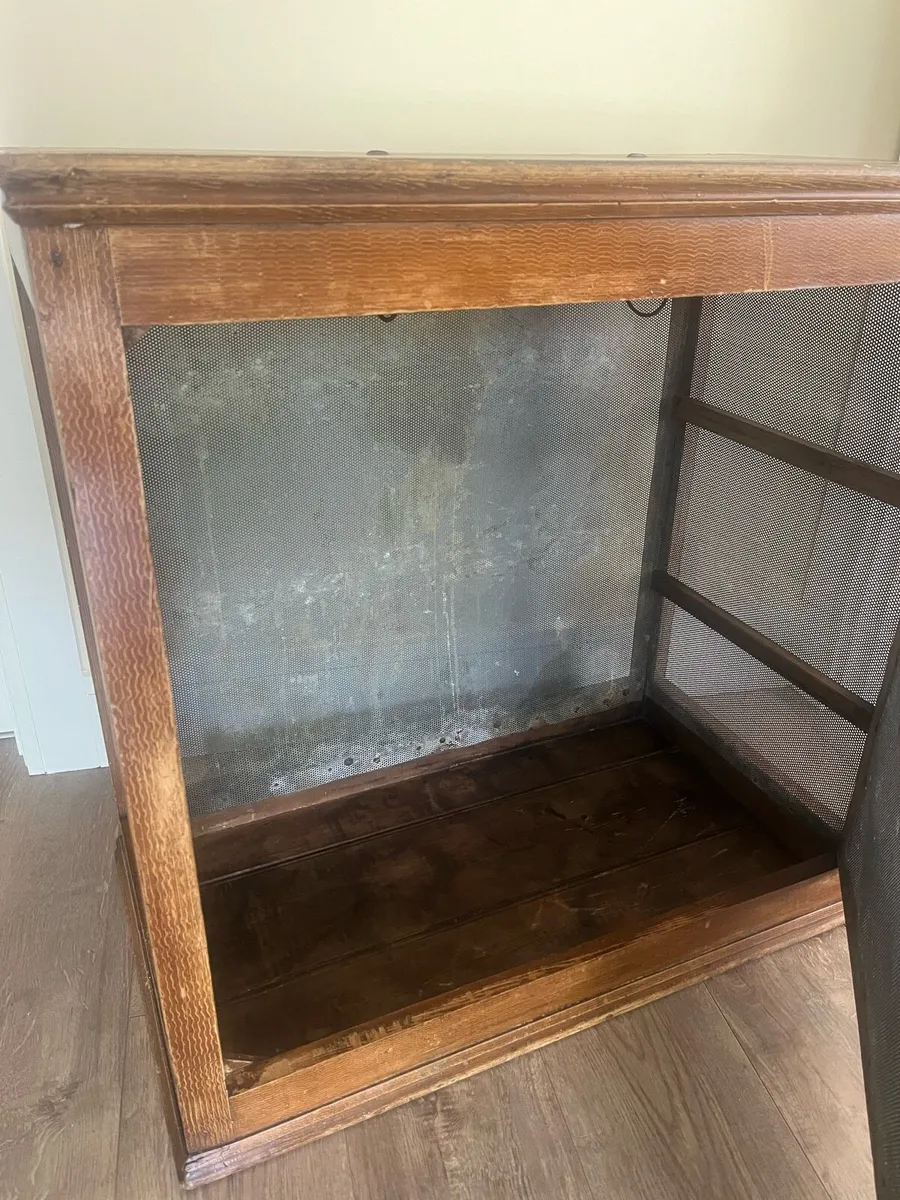 Antique Scumbled Pine Meat Safe/Locker - Image 3
