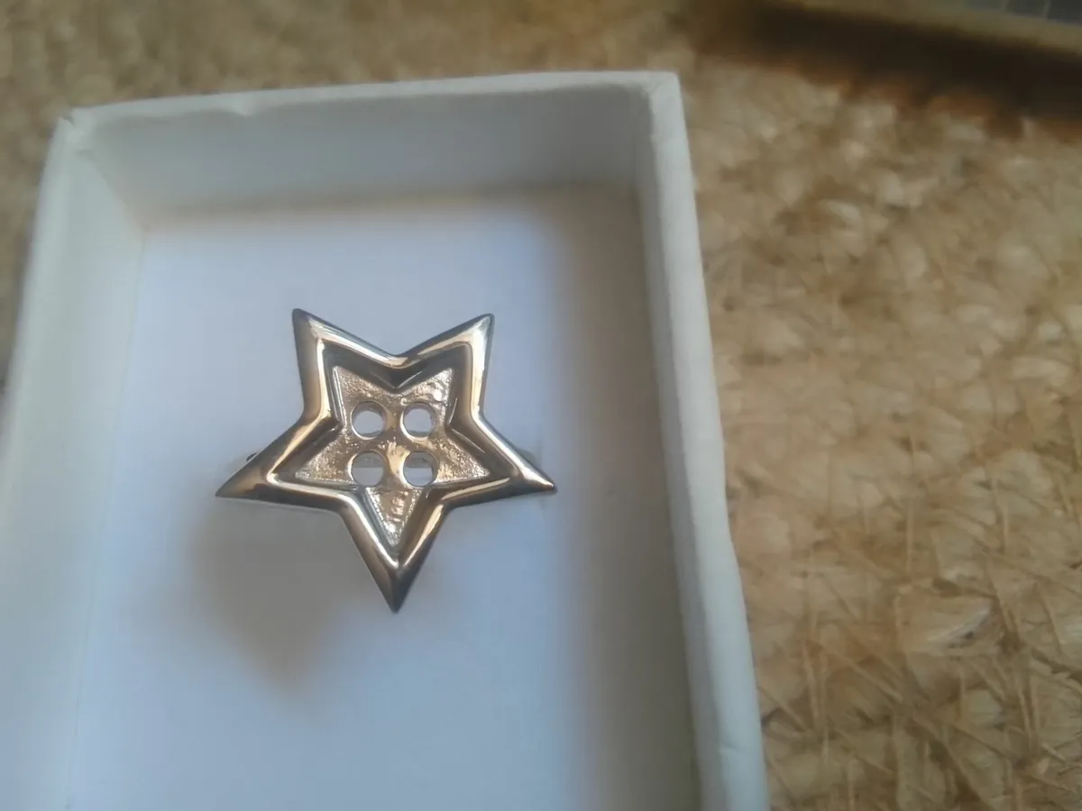 STERLING SILVER DESIGNER RACHEL GALLEY STAR RING N - Image 3