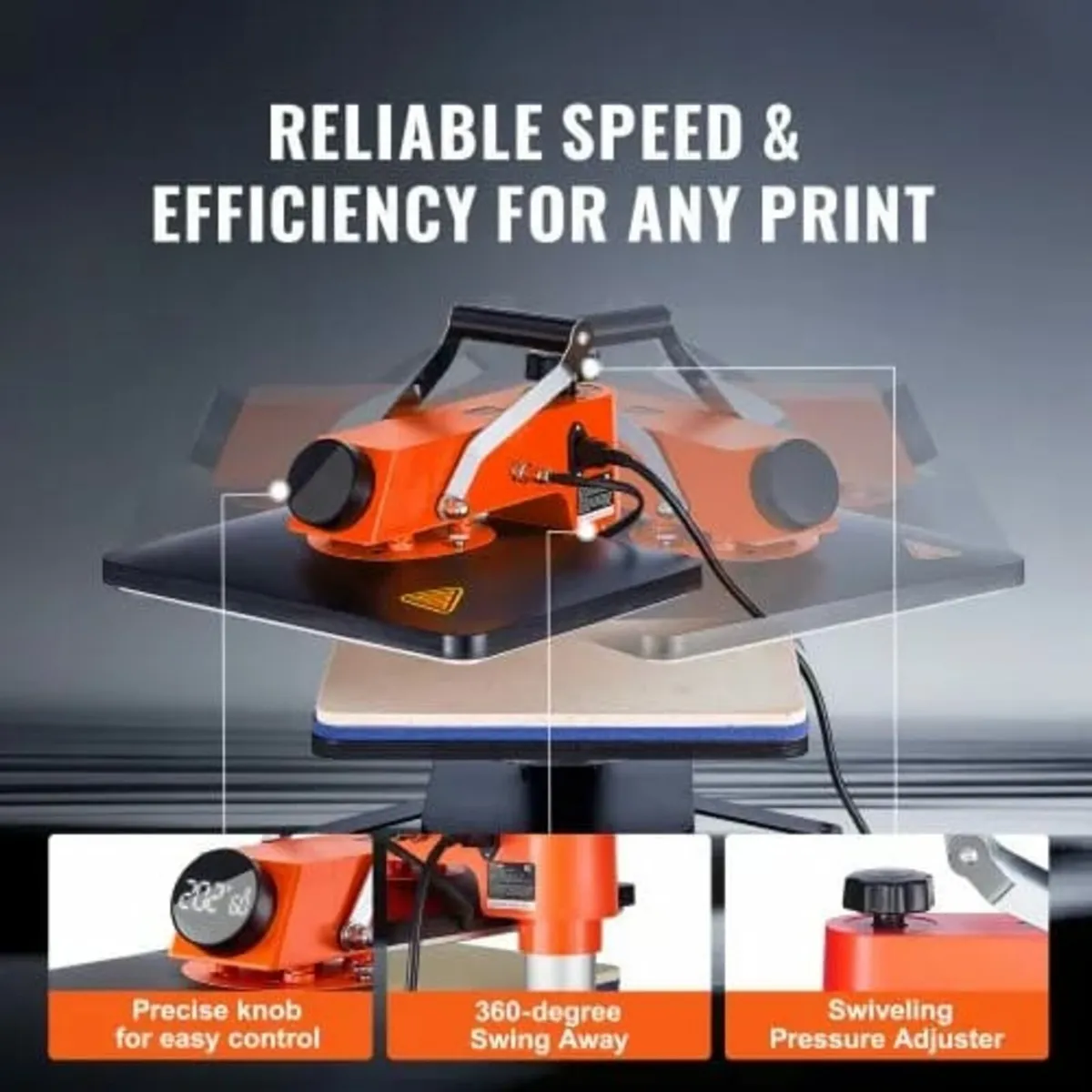 Heat Press Machine 12x15in/30.5x38.1 cm 5in1 Subli - Image 3
