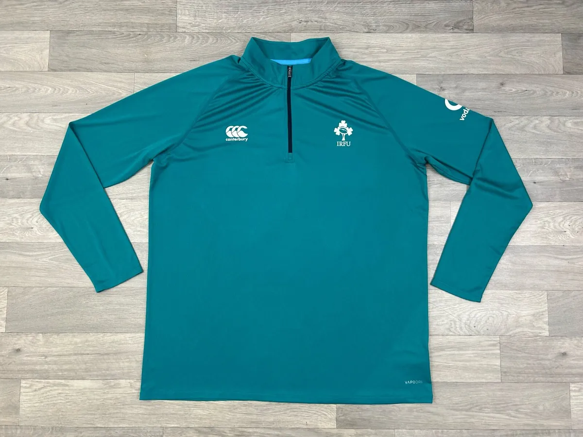 Canterbury Ireland Rugby Half Zip Jumper Mens XXL - Image 1