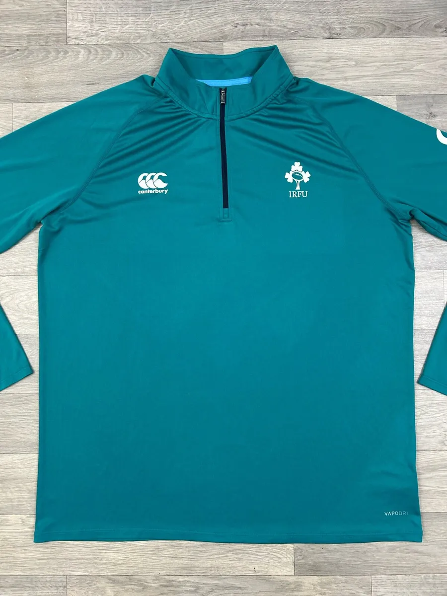 Canterbury Ireland Rugby Half Zip Jumper Mens XXL - Image 2