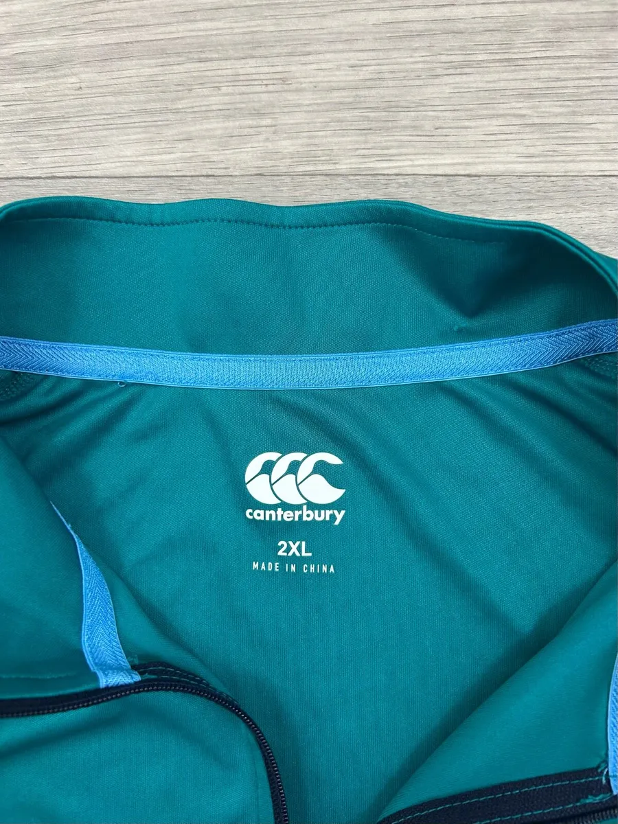 Canterbury Ireland Rugby Half Zip Jumper Mens XXL - Image 4