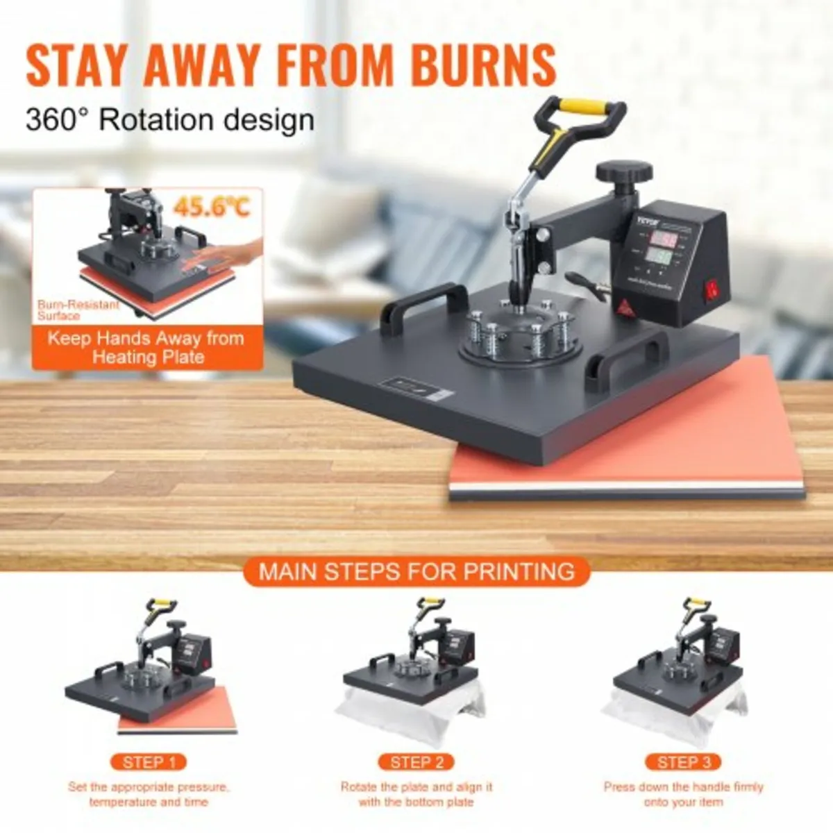 8 in 1 Heat Press Sublimation Machine for DIY T-Sh - Image 4