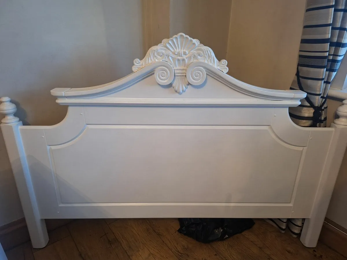 White Distressed Bedroom Furniture Set - Image 2