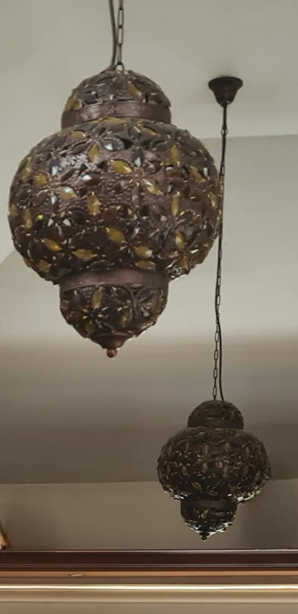 Moroccan Ceiling Lights  x 2 - Image 1