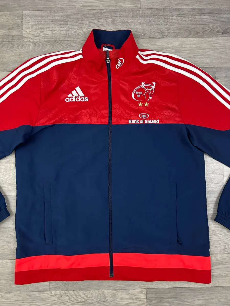 Adidas Munster Rugby Full Sip Jacket Mens XL - Image 2