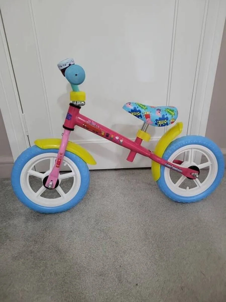 Peppa Pig Balance Bike - Image 1
