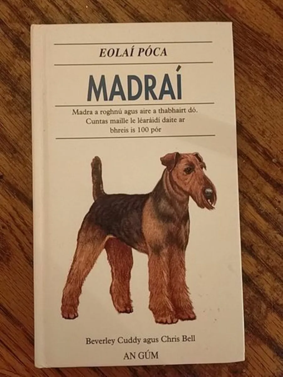 Madraii Irish Language Book about Dog Breeds