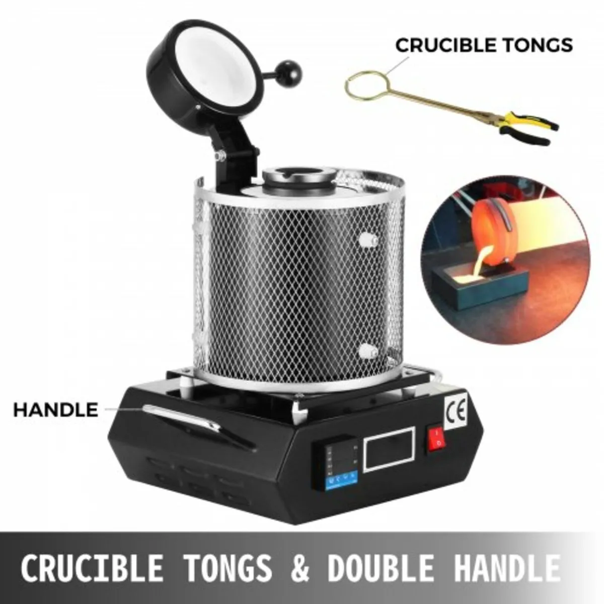 3KG Gold Melting Furnace 2100W Digital Melting Fur - Image 4