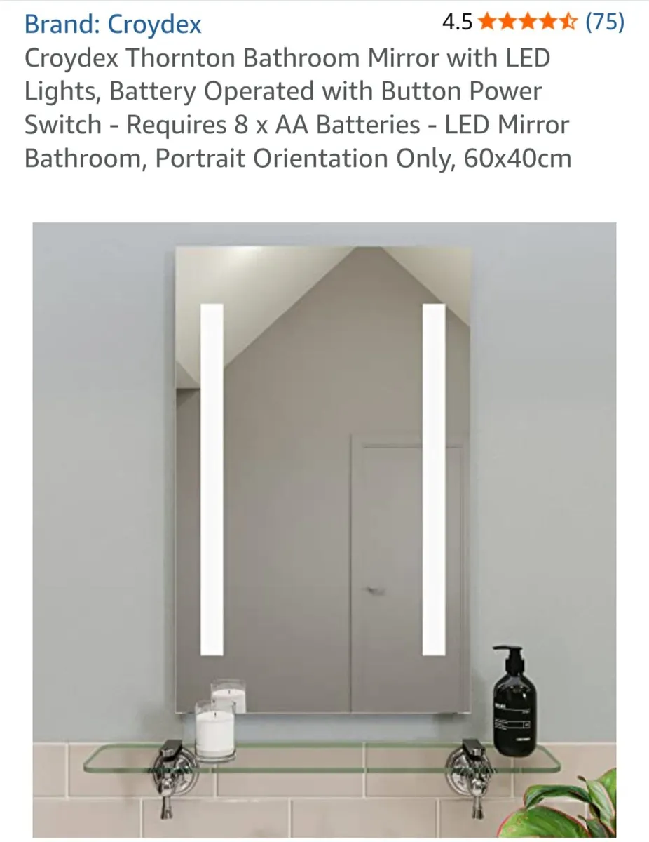Croydex Thornton Bathroom Mirror