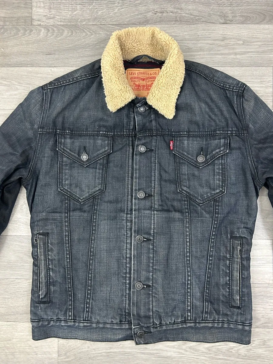 Vintage Levis 74551 Blanket Lined Trucker Jacket M - Image 2