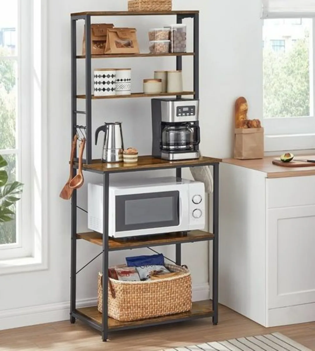 Kitchen Storage Rack (Rustic brown) FREE P&P - Image 1