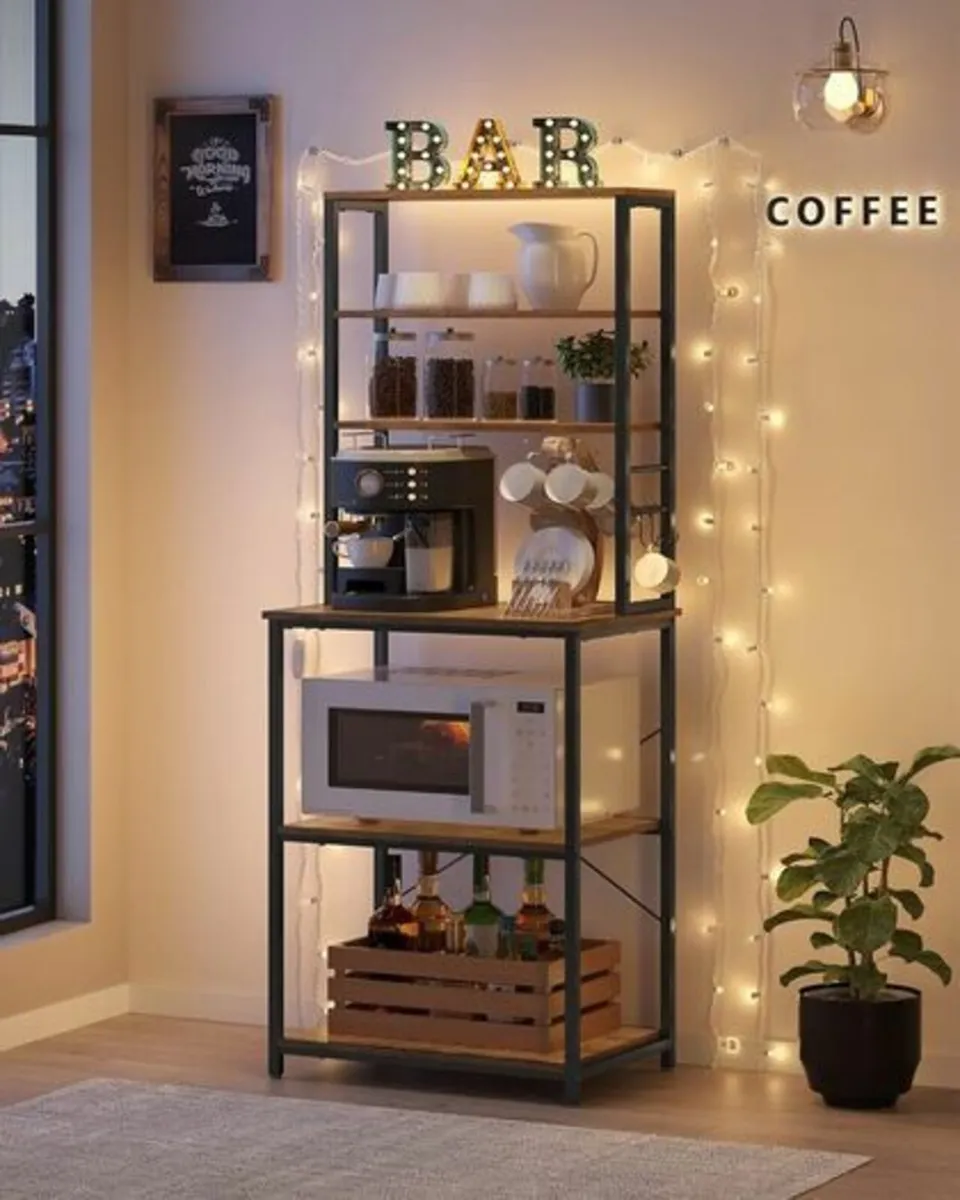 Kitchen Storage Rack (Rustic brown) FREE P&P - Image 3